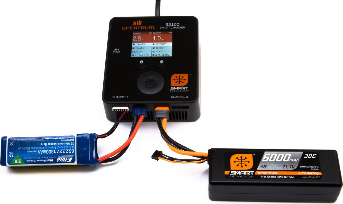 7.4V 5000mAh 2S 30C Smart LiPo Hardcase Battery: IC3