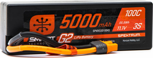 11.1V 5000mAh 3S 100C Smart G2 Hardcase LiPo Battery: IC3