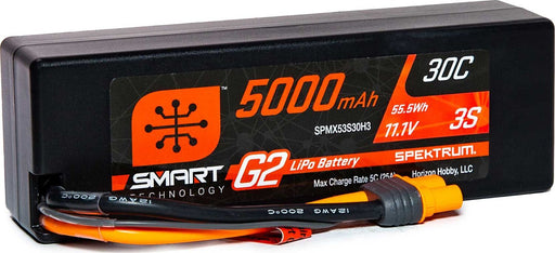 11.1V 5000mAh 3S 30C Smart G2 Hardcase LiPo Battery: IC3