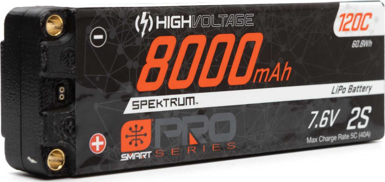 7.6V 8000mAh 2S 120C Smart Pro Race Hardcase LiHV Battery: Tubes, 5mm