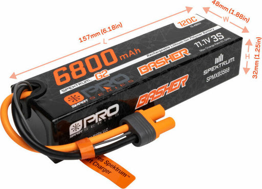 11.1V 6800mAh 3S 120C Smart G2 Pro Basher LiPo: IC5