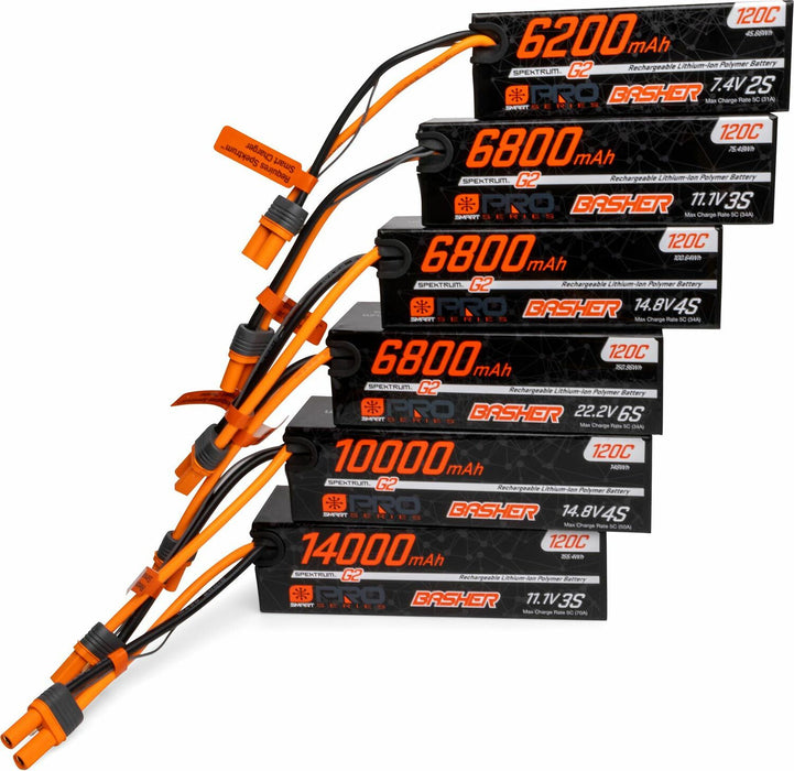 14.8V 10000mAh 4S 120C Smart G2 Pro Basher LiPo: IC5