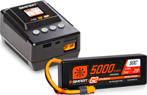 Smart Powerstage Surface Bundle: 5000mAh 2S LiPo Battery IC3 / S155 Charger