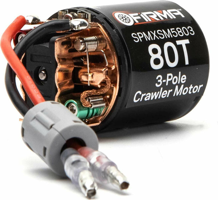 Firma 80T Rebuildable 3-Pole Brushed Crawler Motor