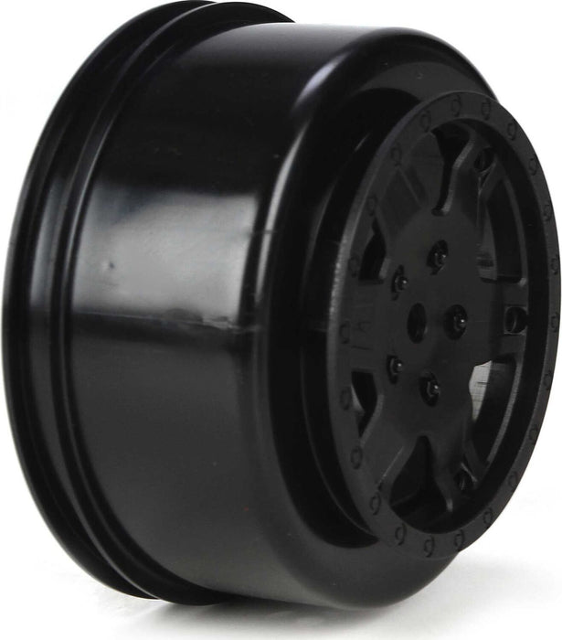 1/10 Front/Rear SCT 2.2/3.0 Wheels, 12mm Hex, Black (2): 22 SCT