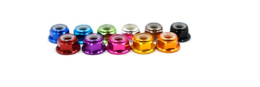 AZTAB M2 Flange Nylon Lock Nut 10pcs/bag