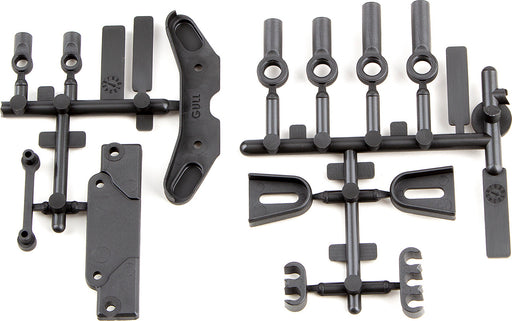 RC10B6.3 Tower Covers, Wire Clips, Rod Ends