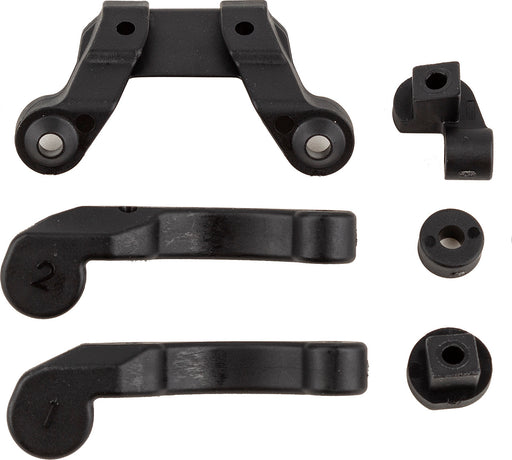 RC10B6.4 Front Wing Mount, Fan Mounts, & Battery BRace S