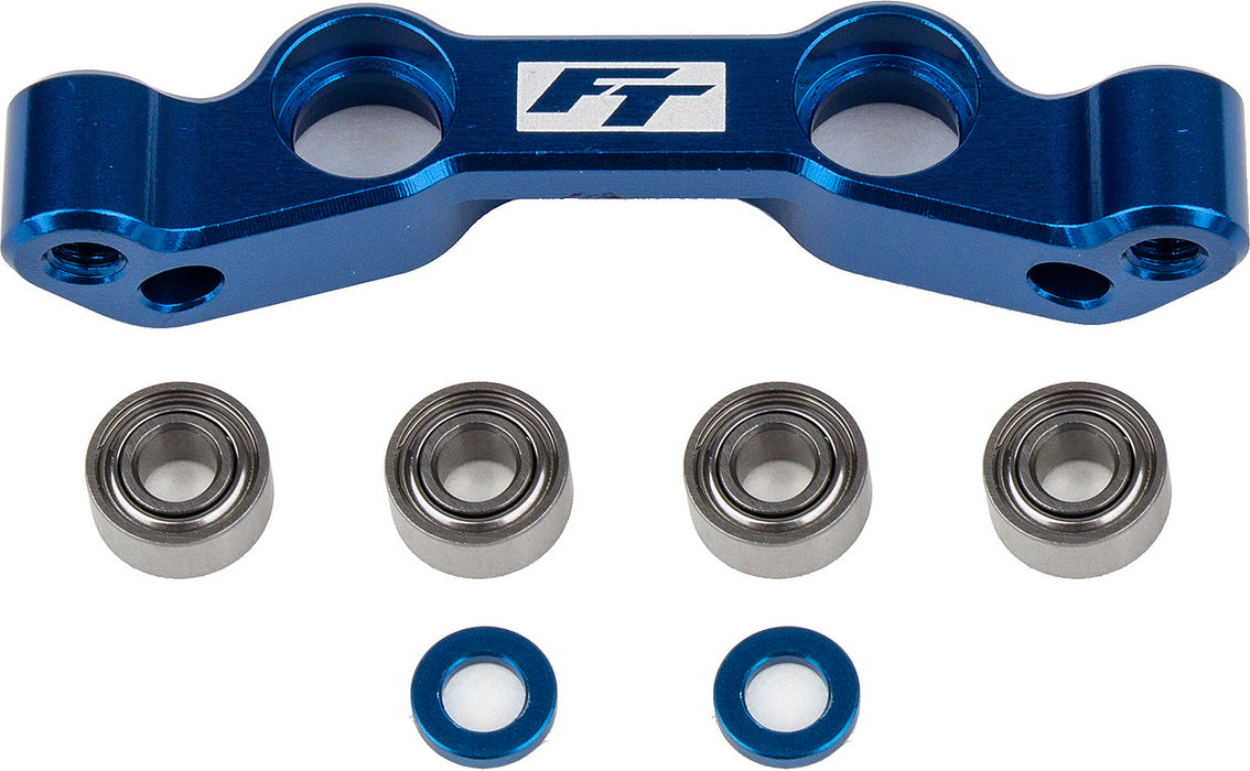 RC10B6.4 FT Steering Rack, Blue Aluminum