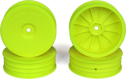 Slim Speedline Buggy Wheels, Front, Yellow, 4pcs