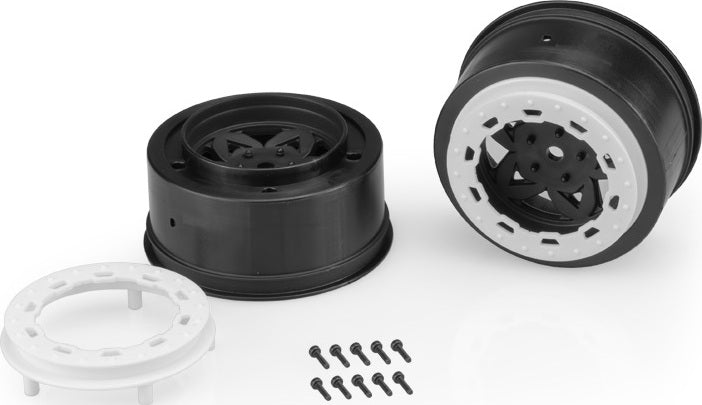 Tremor, Slash Rear, Slash 4x4 F&R Wheel - Black Wheel / Whi