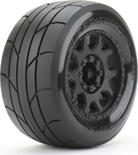 1/8 MT 3.8 Super Sonic Tires Mounted on Black Claw Rims,