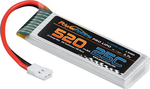 1S 3.7V 520MAh 25C Lipo Battery Associated Enduro24