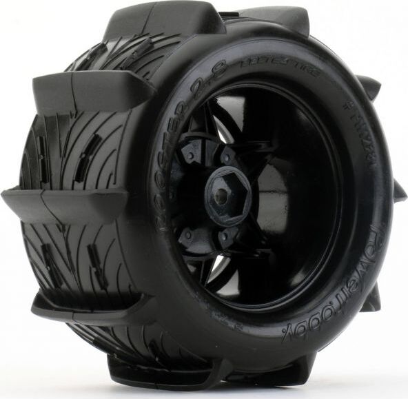 1/10 Rooster 2.8" Belted Paddle Sand Snow Tires 12mm