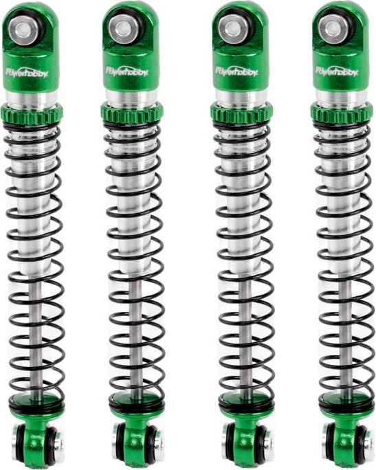 1/24 Aluminum 54mm Long Travel Shocks, Green, for Axial SCX24