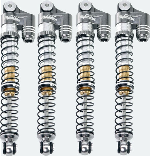 1/24 Aluminum 58mm Long Travel Shocks, Gray, for Axial SCX24