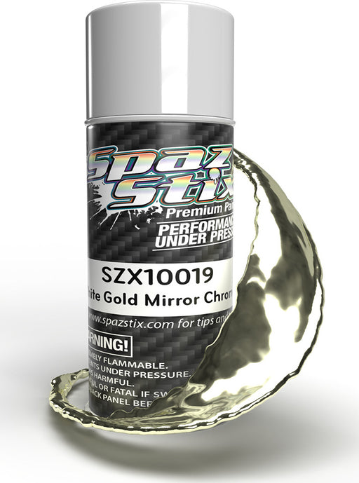 White Gold Mirror Chrome Aerosol Paint, 3.5oz Can