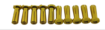 5.0mm Bullet Plug (flat Type) (10pcs)