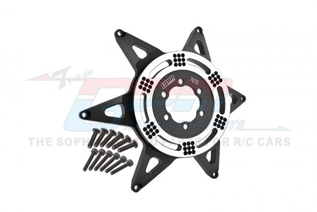 PROMOTO-MX MOTORCYCLE Aluminum 7075 Rear Wheel Pattern Buckle (BLACK) LOS46002