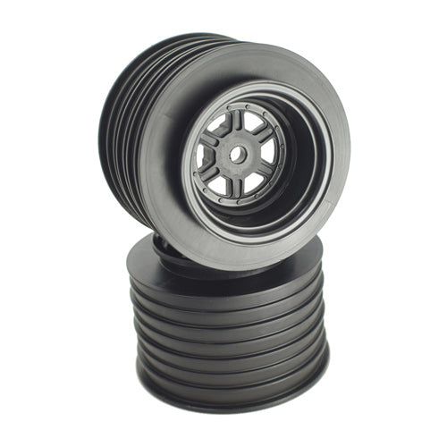 De Racing Gambler Rear Sprint Wheels with 12mm Hex / AE -TLR / BLACK