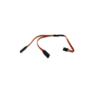 Servo Y-Wire Straight Male to Female 22AWG 100+100mm