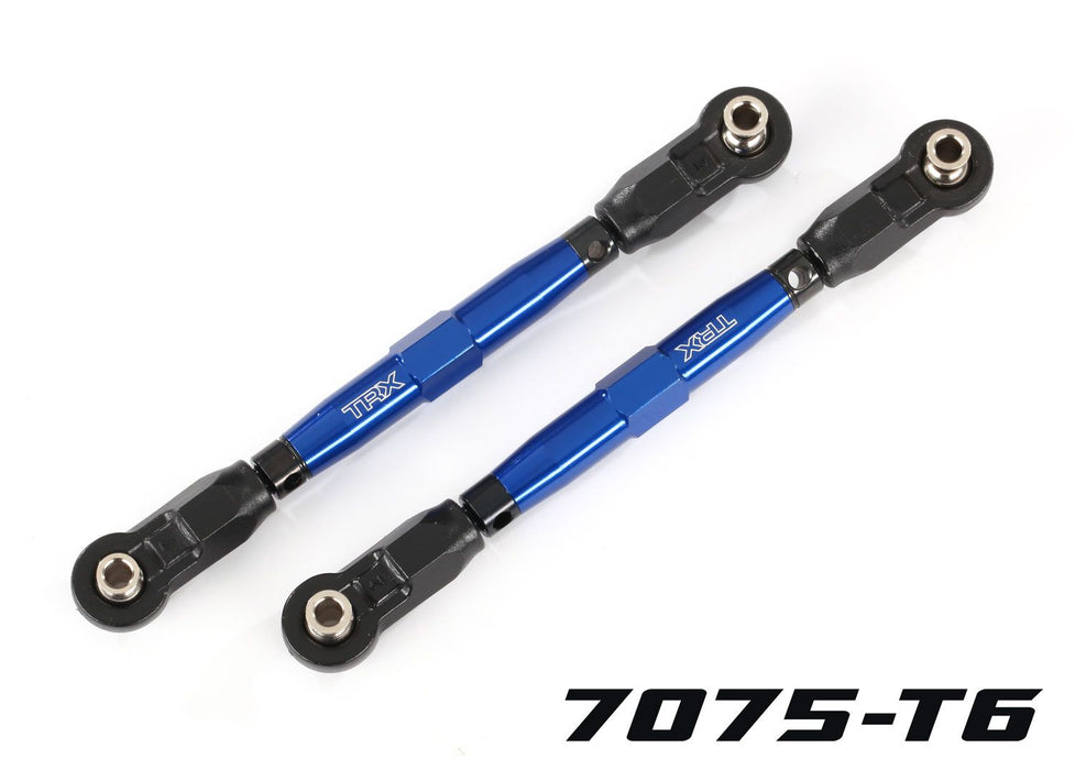 Toe links, front (TUBES blue-anodized, 7075-T6 aluminum, stronger than titanium) (88mm) (2)/ rod ends, rear (4)/ rod ends, front (4)/ aluminum wrench (1)