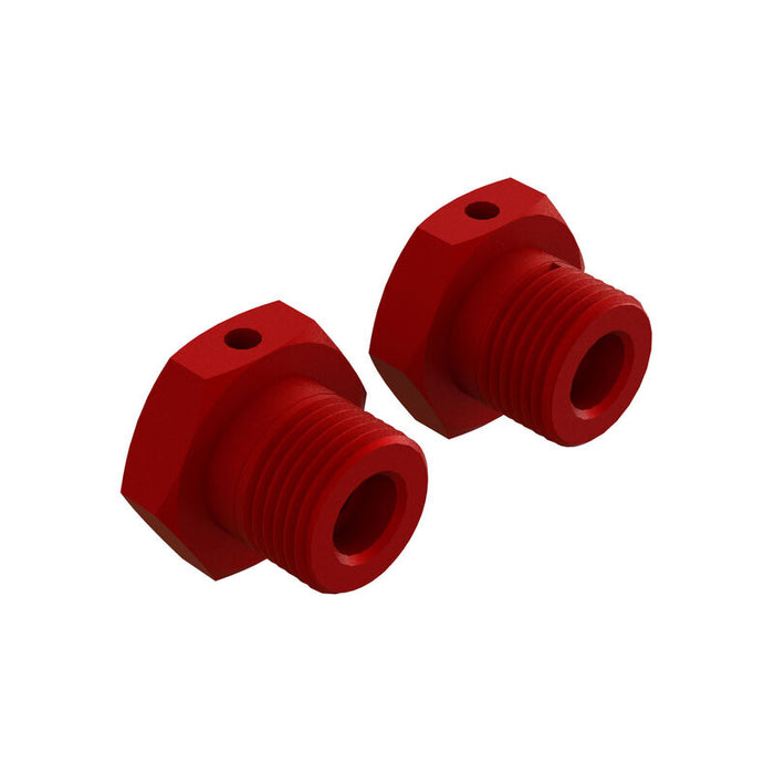 1/8 TYPHON Aluminum Wheel, 17mm Hex, Red (2)