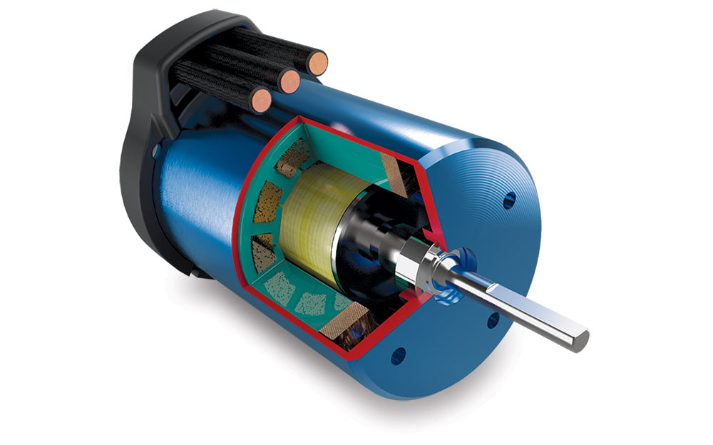 Motor, Velineon® 3500, brushless (assembled with 12-gauge wire and gold-plated bullet connectors)