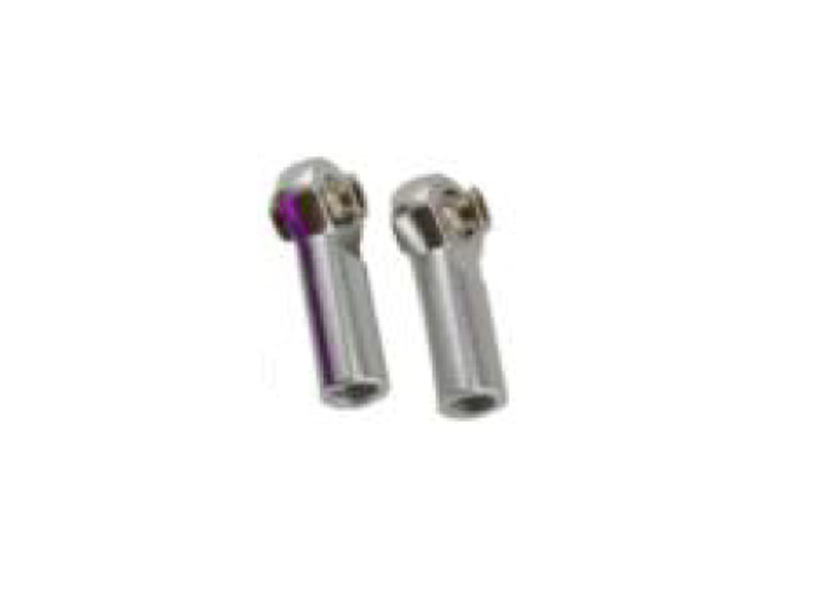 Metal M3 Rod Ends 19.5x6mm Screw Hole: M3 (4PCS) Silver