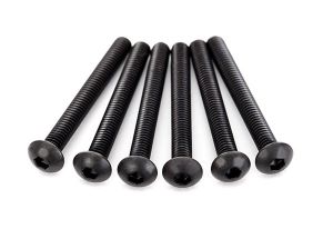 Screws, 4x30mm button-head machine (hex drive) (6)