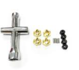 Brass adapter7MM M2 locknuts 4P 1.5*5pinions 4PSleeve
