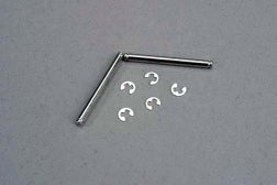 Suspension pins, 2.5x29mm (king pins) w/ e-clips (2) (strengthens caster blocks)