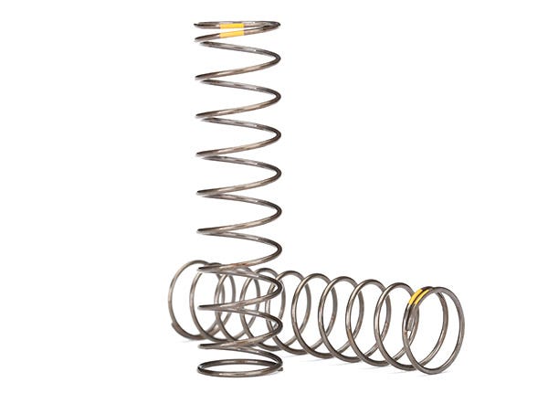 Springs, shock (natural finish) (GTS) (0.22 rate, yellow stripe) (2)