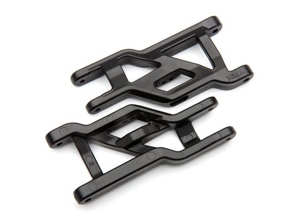 Suspension arms, black, front, heavy duty (2)