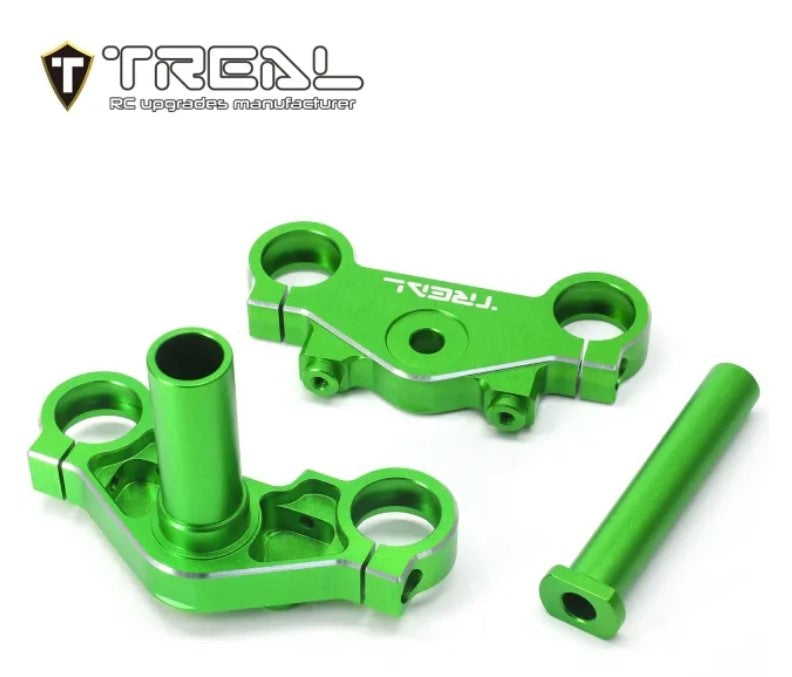 TREAL Losi Promoto MX Triple Clamp Set, CNC Machined Aluminum 7075 Green LOS264004