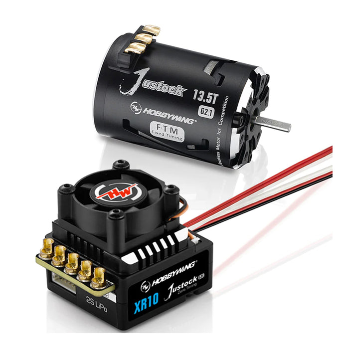 Hobbywing Xerun XR10 Justock G3S, JS4 13.5T G2.1 Motor Combo