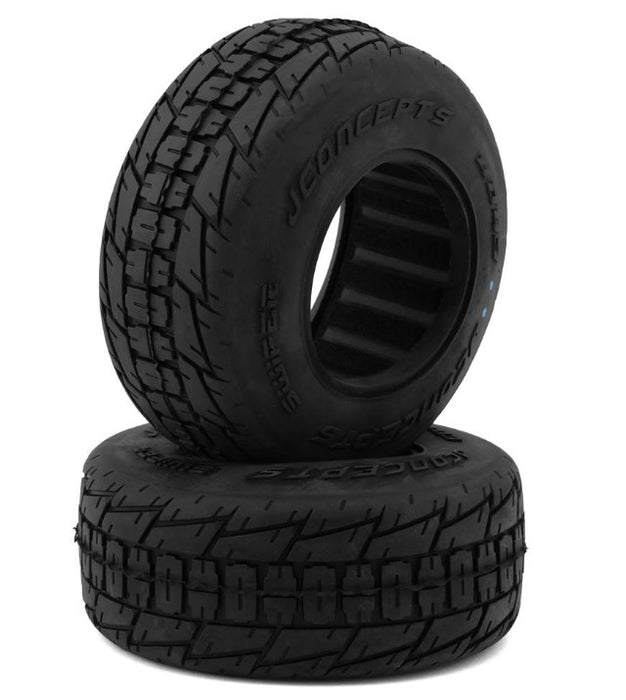 JConcepts Swiper SCT & 1/8th Dirt Oval Rear Tires (2) (Aqua A2) Fits (JCO3421) Wheels
