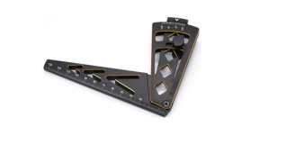 AZTAB Ride Height Gauge Ruler 18X10X2 cm Gold
