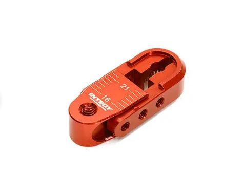Alloy Adjustable Length Steering Servo Horn 25T for Traxxas TRX-4 (r=16-21mm) C28401RED