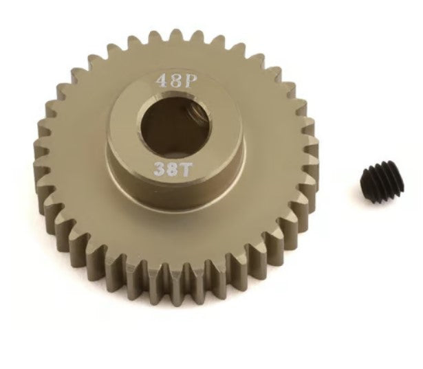 ProTek RC 48P Lightweight Hard Anodized Aluminum Pinion Gear (5.0mm Bore) (38T)