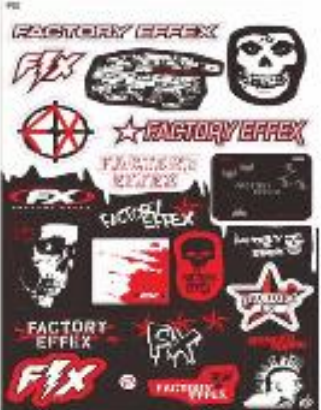 Factory Effex Decals Sticker Sheet