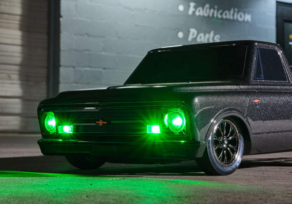 LED light set, front, complete (green) (includes light harness, power harness, zip ties (9))