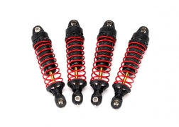 Shocks, GTR hard-anodized, PTFE-coated aluminum bodies with TiN shafts (fully assembled w/ springs) (4) / 2.5x10mm CS (8)