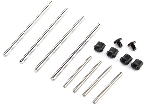 Suspension pin set, complete (front & rear) / hardware