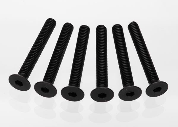 Screws, 4x30mm countersunk machine (hex drive) (6)