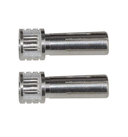 Grip Bullets 5mm x 14mm Connectors, Silver (10)