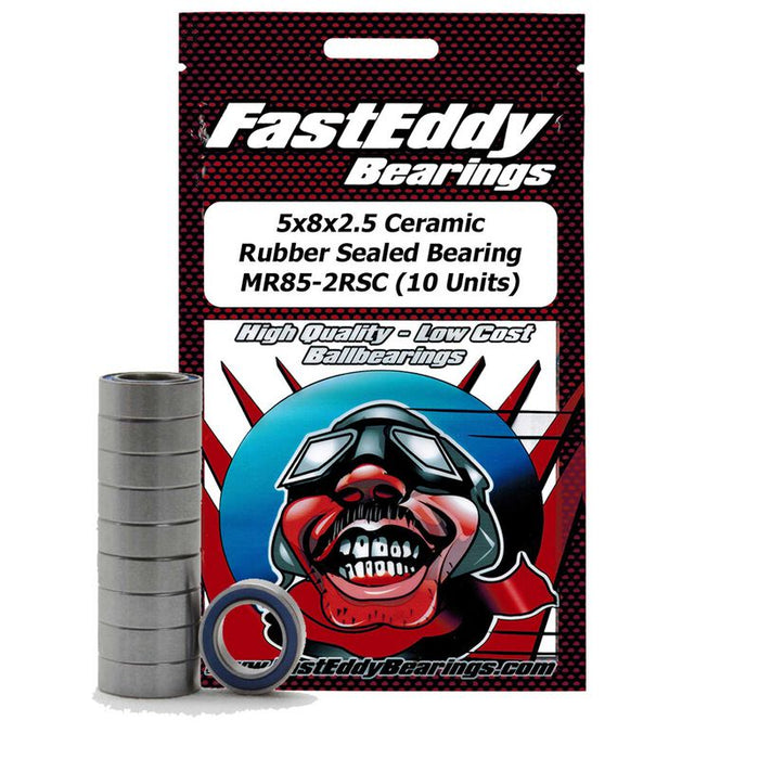 5x8x2.5 Ceramic Rubber Sld Bearing