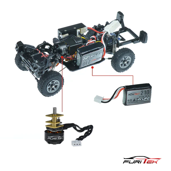 FURITEK FX132 NOMAD 1/32 BRUSHLESS RTR RC CRAWLER KIT (RED)
