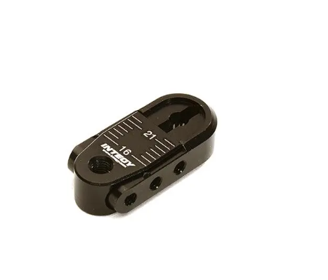 Alloy Adjustable Length Steering Servo Horn 25T for Traxxas TRX-4 (r=16-21mm) Black