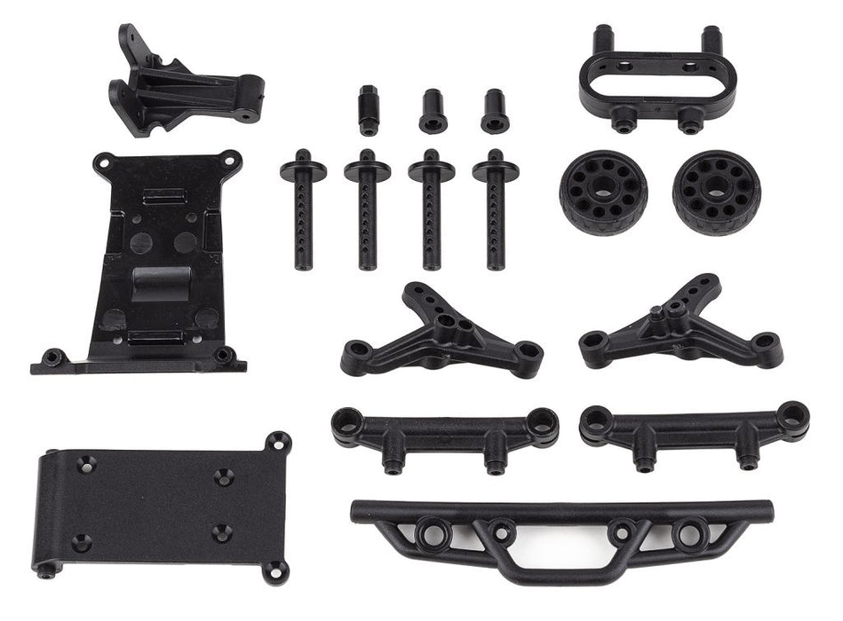 Team Associated Reflex 14MT Bumper, Wheelie Bar & Body Mount Set